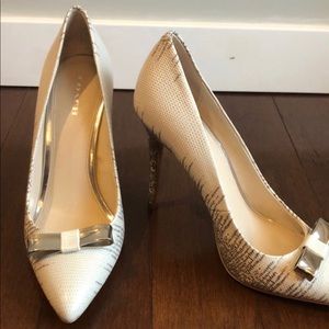 Coach Embossed Snake Skin Pump